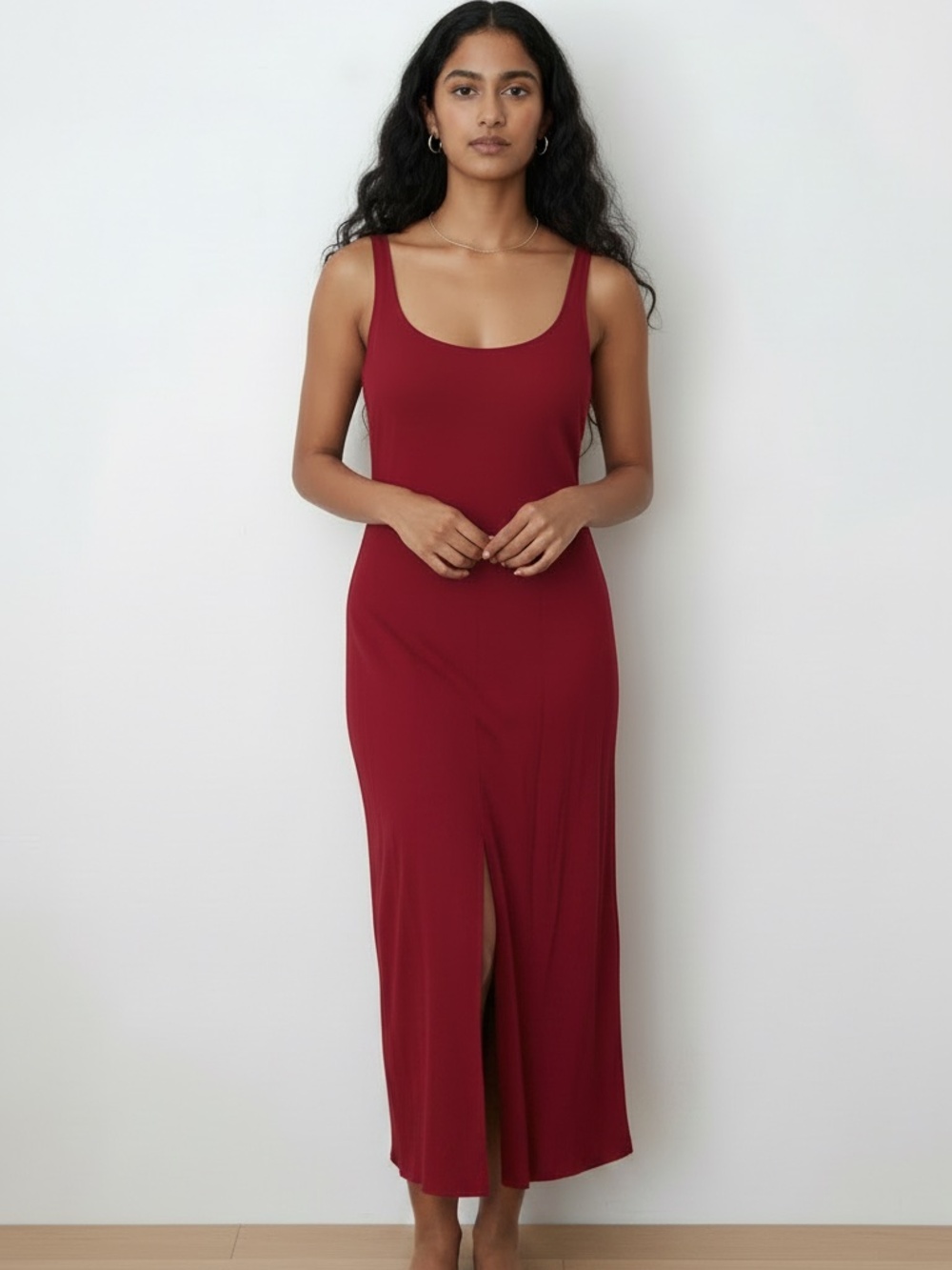 Réformation Berry crêpe midi dress